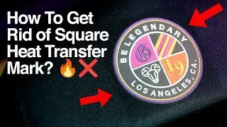 How To Get Rid of Square Heat Transfer Mark On Hats? 🔥❌