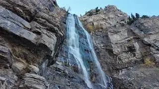 A walk around Bridal Veil Falls #waterfall #wasatch #hiking #provo