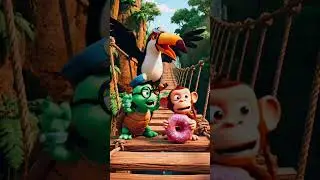 The Great Donut Chase! (Police Adventure for Kids) #kidsvideo #shorts #ai #cuteanimals #adventure