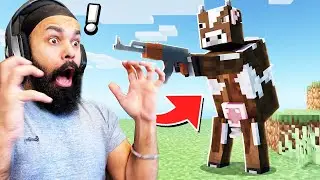 MINECRAFT BUT COWS HAVE GUNS | MINECRAFT