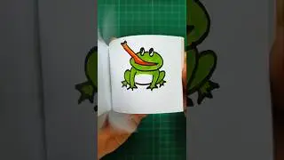 Frog Eating Insects Flipbook Crafts and diy art #flipbook #artscraft #diycrafts