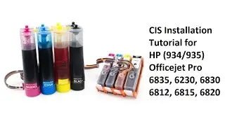HP Officejet Pro 6835 6230 6830 6812 6815 6820 Установка CIS 934/935