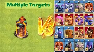 Max Multiple Ienferno vs All Max Troops | Multiple Target - Clash Of Clans