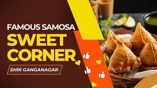 Sweet corner ganganagar |famous samosa | best samosa in ganganagar | threebhukkad food vlogging