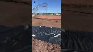Erosion control before rock lining #youtube #shorts