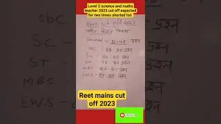 #reet_mains_result #reetmains2023 #reet_science_maths