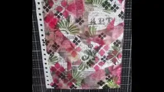 Mixed Media Art Journal Tutorial-Limited Supplies, Colors and Techniques