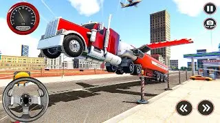 Flying Oil Tanker Truck Games 2023 V6 - Tanker Transporter Flight Simulator - Android GamePlay