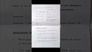 Delhi University | BA journalism Hons | Introduction to media and communication (IMC) | PYQ
