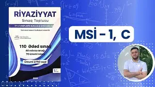 ✅♨️MSİ 1 C variantı (110 sınaq) | 2025 Buraxılış