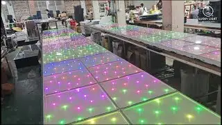 white led dance floor factory test