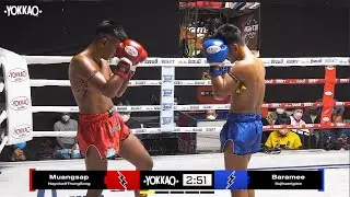 YOKKAO Muay Thai KO:Muangsap NayokwitThungSong vs Baramee Sujibamigiew|Aor Tor Gor Stadium by YOKKAO