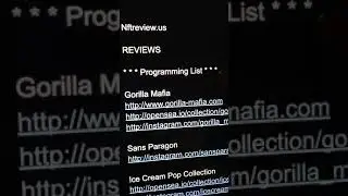 Watch for info on #NFTS and watch the Gorilla Mafia review. #nft #nft art #nftartists
