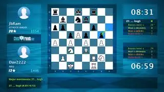Chess Game Analysis: Dav2222 - JbRam : 0-1 (By ChessFriends.com)