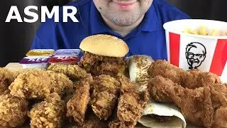 ASMR MOST POPULAR FOOD at KFC (Fried Chicken, Spicy Wings, Tenders & Fries) Eating Sounds *MUKBANG