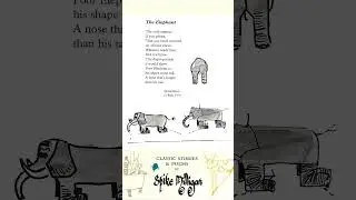 The Elephant, by Spike Milligan #shorts #poem #humor #humour #shortpoem