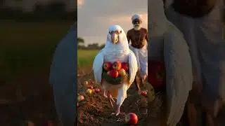 &ldquo;When a farmer saved a parrot that was about to become a mother 😭#ai #farmer ##parrot #saved