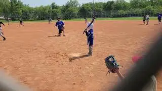 Cameron gets to run all the bases after hitting off the tee