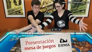 Presentación mesas de juego de ERMA muebles