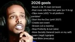 Yolo Sets His Goals For 2026 !