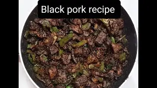 How to make black pork recipe/coorg special black pork/ pork chilli restaurant style