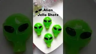 Alien Jello Shots?! 👽 Out-of-This-World Party Treats! #ufo #alien #shorts