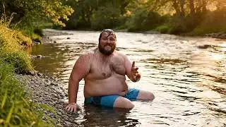 Cooling Off With a River Bear 🌊🐻 | Gay Bears In Motion