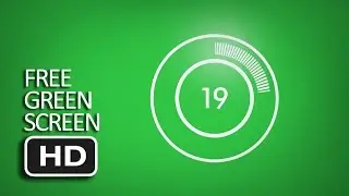 Free Green Screen - Holographic Loading Circle 3