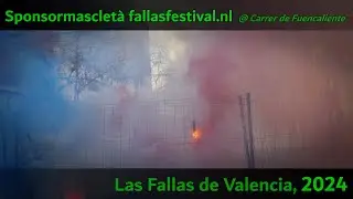 Sponsormasclet&agrave; fallasfestival.nl 16-03 @ Carrer de Fuencaliente (Las Fallas 2024, Valencia)