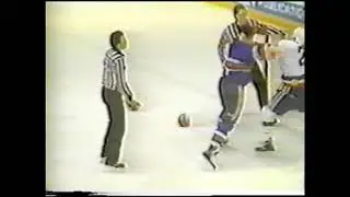 Jeff Beukeboom vs Dale Henry AHL 85-86