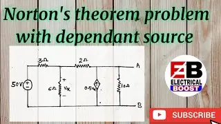 Norton's theorem problem with dependant source