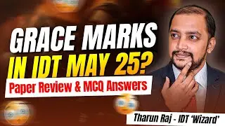 MCQ ANSWERS FOR CA FINAL IDT MAY'25 EXAM | THARUN RAJ SIR #caexams #cafinal #idt #tharunraj