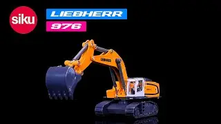 Liebherr 976 Hydraulic Excavator Yellow 1/87 (HO) Diecast Model by Siku