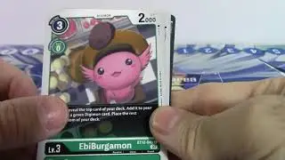 Digimon Across Time Trading Game Cards! TC Opens Four Packs!