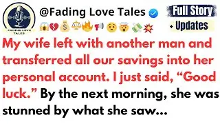 My wife left with another man and transferred all our savings into her personal account....