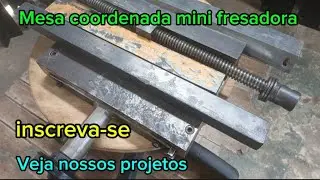 Coordinate table for mini milling machine.