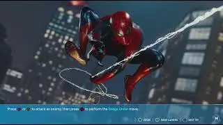 Spider-Man was glitching out.In rag dolling.