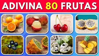 🍌🤯 ADIVINA la FRUTA en 3 SEGUNDOS 🍓 | Reto de 80 FRUTAS