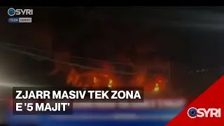 PO NDODH/ Tiranë, zjarr në tregun e rrobave të përdorura të '5 maji'