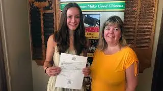 Hanna Ehrlich earns a $1000 scholarship from the Kitchener Sports Association