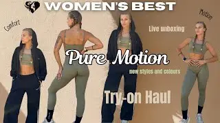 WOMEN'S BEST - PURE MOTION drop | Unboxing on camera and honest fitness try-on haul for girls