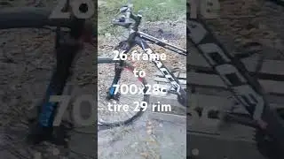 26 frame to 700x28c tire   29 rim diameter