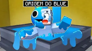 A ORIGEM DO AZUL de RAINBOW FRIENDS no MINECRAFT!