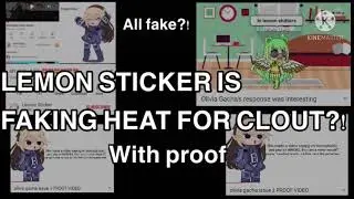 LEMON STICKER IS LYING!! *proof*