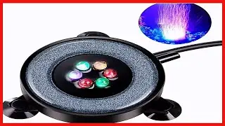 Quality product -  Aquarium Air Bubble LED Light Aquarium Air Stone Disk Kit Fish Tank Air Bubbler D