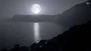 Sea waves, full moon and relaxing rain  Sounds of nature for sleeping ( DALGA, DOLUNAY ve YAĞMUR )