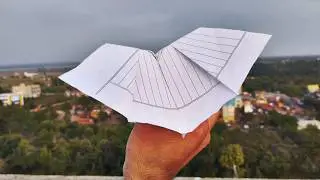 Самолёт-летучая мышь с машущими крыльями: ЛУЧШИЙ бумажный самолёт для трюковых полётов?