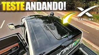 STARLINK MODIFICADA INSTALADA NO TETO DE UMA CAMINHONETE!!