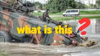 Brazilian army training with Guarani amphibious APC