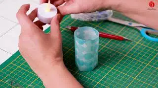 Lantaarntjes maken met vellum papier van de Action